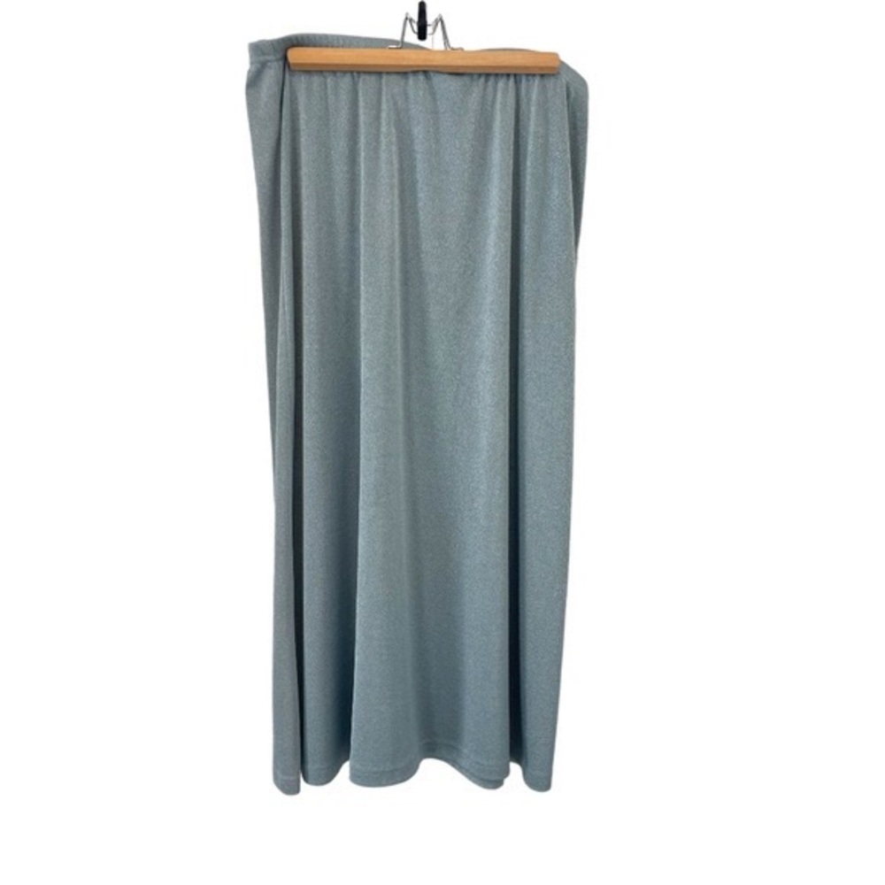 Requirements Blue Grey Silver Metallic Maxi Skirt Size
Large